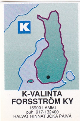Lammi. K - Valinta  Forsström Ky  6/1