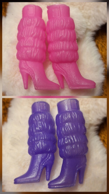 Barbie saappaat pinkit ja violetit