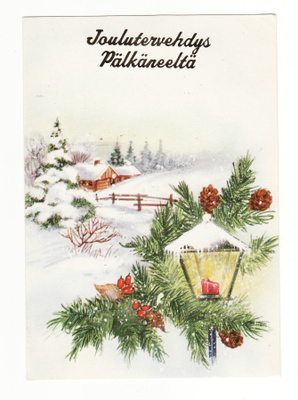 Postikortti, PÄLKÄNE, Joulutervehdys