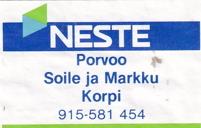 Porvoo, Soile ja Markku Korpi , NESTE   s19