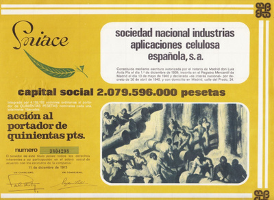 OKK 1973 Espanja Celulosa Espanola SA, Madrid