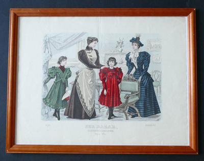 DER BAZAR,  1894 Kuvitettu naisten muotilehti