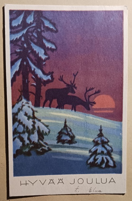 Porot lumisten puiden katveessa, p. 1948