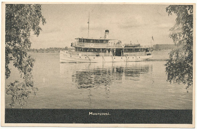 MUURUVESI, LAIVA S/S KOSKI - Carte Postale 1944