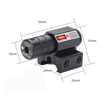Lasertähtäin aseisiin kiinnityskiskoon 11 - 20mm...