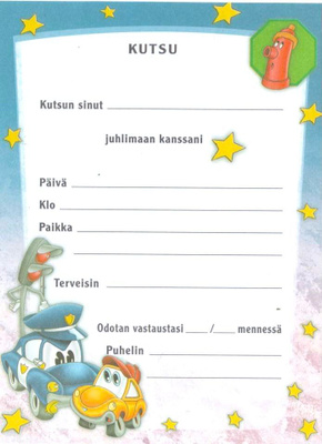 kirjetarvike ** Tervetuloa lastenkutsuille - erilaisia