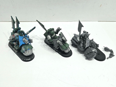 WH40K - 3kpl Space Marines Ravenwing Bikes [K127]