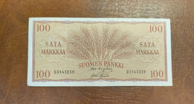 100 markkaa v. 1957