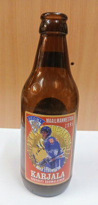 Karjala III olutpullo MM1995 "Mika Strömberg"
