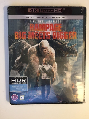 Rampage - Big Meets Bigger (4K Ultra HD + Blu-ray) 2018 UUSI