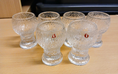 Iittala,Timo Sarpaneva, Kekkerit "Naukku" snapsilaseja.6kpl