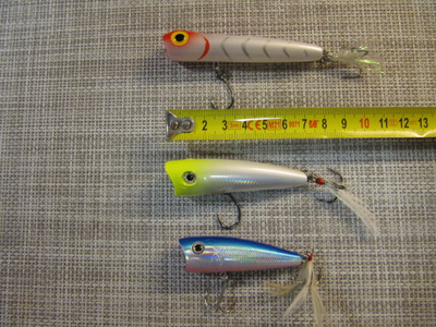 Ei merkkiä,Rapala ja Strike Pro vaaput.