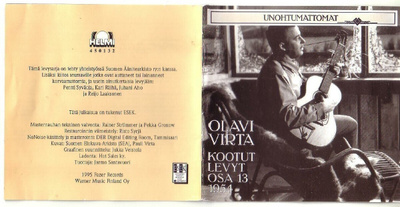 cd, Olavi Virta - Kootut levyt. Osa 13 - 1954 - Unohtumattom