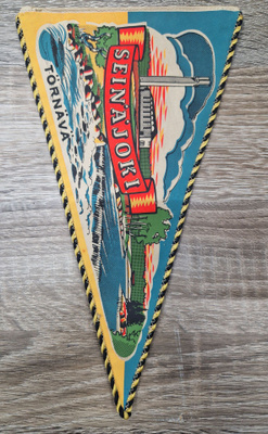 Seinäjoki Törnävä vintage iso matkailuviiri 1960-luvulta