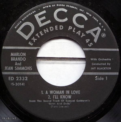 MARLON BRANDO & JEAN SIMMONS guys & dolls EP-1956-orig. usa