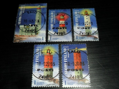 LaPe 1664-1668 ENSIPÄIVÄ NAPPI LOISTO LEIMA SALO 2003.10.9.