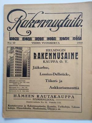 Rakennustaito N:o 10 / 1910