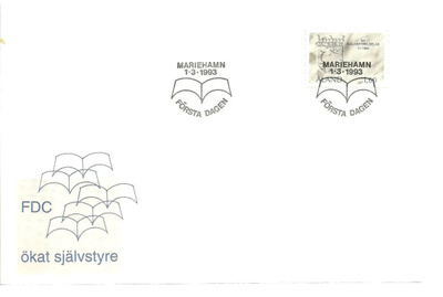 ÅLAND EPK FDC 1/1993: Itsehallintolaki, vaakuna