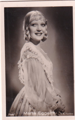 Marta Eggerth . Filmitähti, Star.  s42