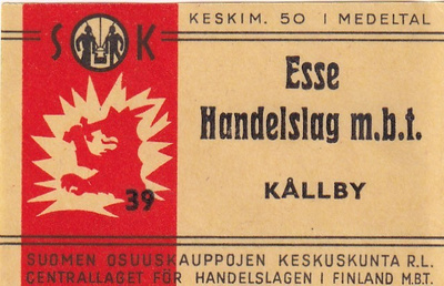 Kållby, Esse Handelslag  m.b.t. SOK 39 4/14