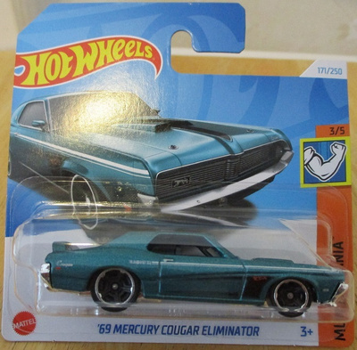 Mercury Cougar Eliminator Metal Green 1969 Hot Wheels 1:64