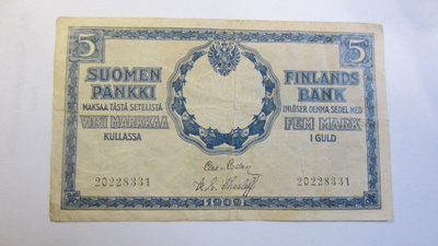 5 markkaa 1909