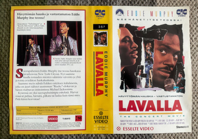 VHS KANSILEHTI : EDDIE MURPHY LAVALLA / RAW