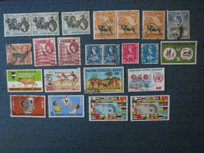 Kenia/Uganda/Tansania postimerkkilajitelma