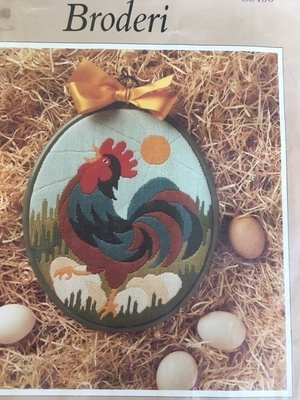 Pitkäpistotyö Värikäs kukko