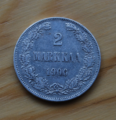 Suomi, 2 Markkaa 1906 Hopeaa