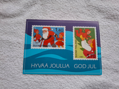 Joulupostimerkit 1987 Postikortti*