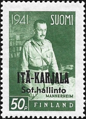 1941 I-K Mannerheim 50 p ** Normaali R LaPe I-K 16 I