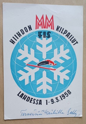 Lahti, Hiihdon MM-kisat 1958, erikoisleimat ja -merkki 1958