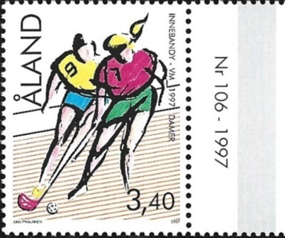 Ål 1997 Salibandy 3,40 mk välilöpari numero ** LaPe 127