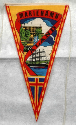 Maarianhamina Åland vintage pieni matkailuviiri