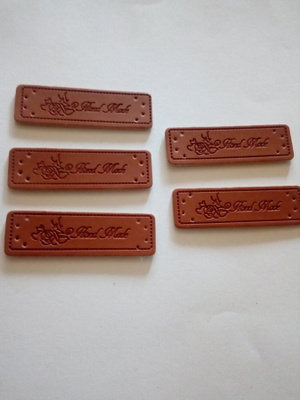 5 kpl nahkainen hand made merkki