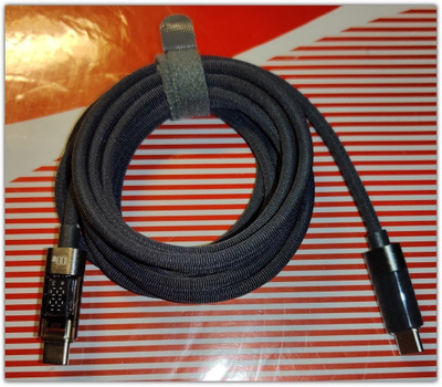 PD 100W USB C - USB C lataus & datakaapeli / diginäyttö/ 2m