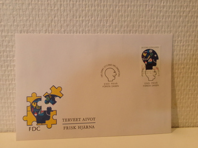 FDC- ensipäiväkuori - Terveet aivot - 1992