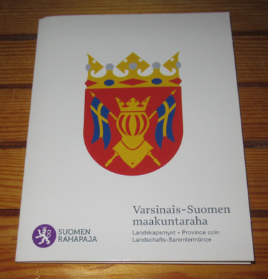 5 euron Varsinais-Suomen maakuntaraha uusi kotelossa