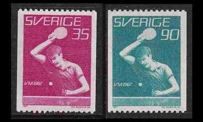 Ruotsi 578-9 ** Pöytätenniksen MM-kilpailut (1967)