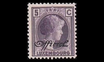 Luxemburg 154 ** Virkamerkki 5 C (1928)