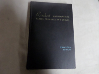 rinehart mathematical tables formulas and curves 9