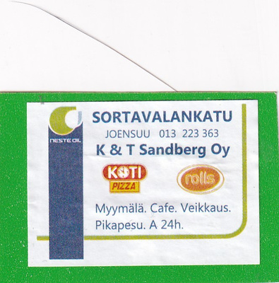 Joensuu, Sortavalankatu, K & T Sandberg Oy  5/8