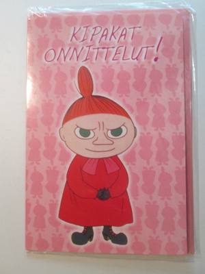 KULKEMATON PIKKU MYY KIPAKAT ONNITTELUT TAITTOKORTTI + KUORI