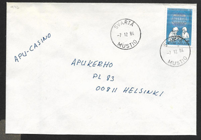 Postilähetys - Hammaslääk. (LAPE 946) Svartå 7.12.1984