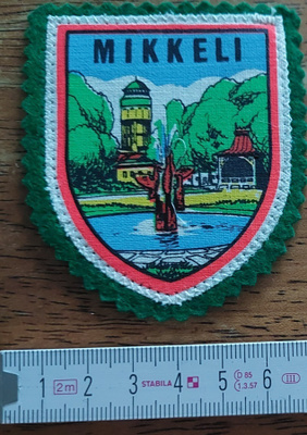 Matkamuisto Hihamerkki kankainen ommeltava