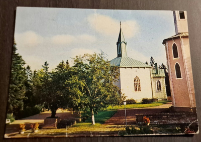 Reposaari Finland, Reposaaren kirkko, kulkematon postikortti