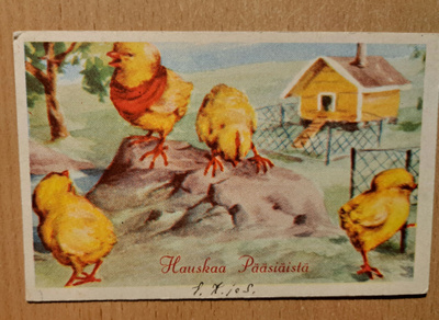 pikkutipuja kopin edustalla, kulkenut 1957