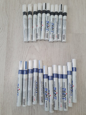 40kpl Uusia Zebra Paint maalikyniä