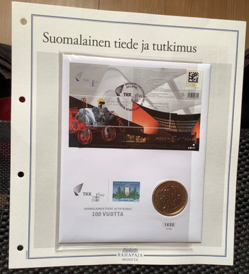 Suomalainen tiede ja tutkimus, FDC rahakirje juhlaraha 2008